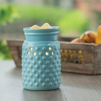 Midsize Blue Hobnail Style Warmer